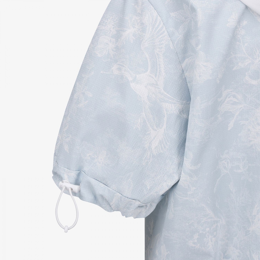 Blossom Pattern Hooded Zip-Up Jumper_LB