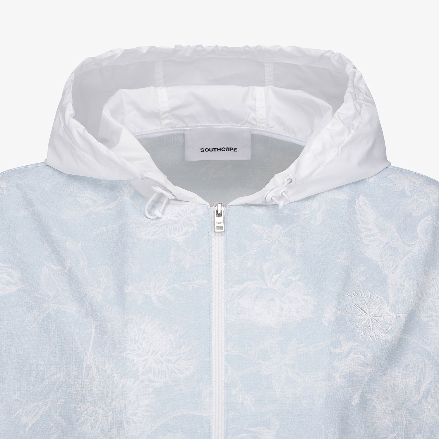 Blossom Pattern Hooded Zip-Up Jumper_LB