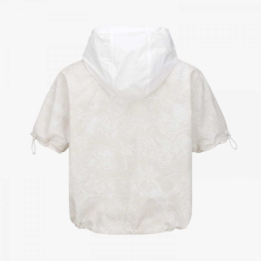 Blossom Pattern Hooded Zip-Up Jumper_LE