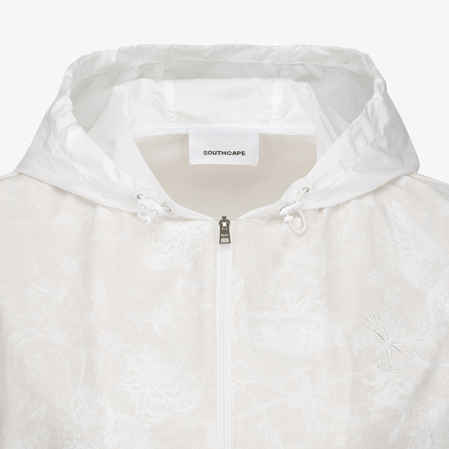 Blossom Pattern Hooded Zip-Up Jumper_LE