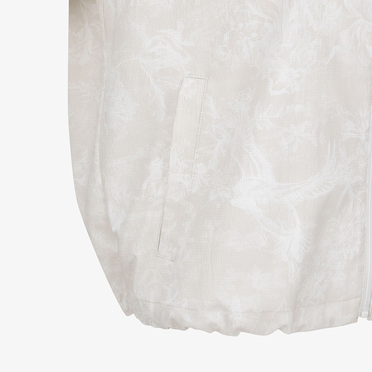 Blossom Pattern Hooded Zip-Up Jumper_LE