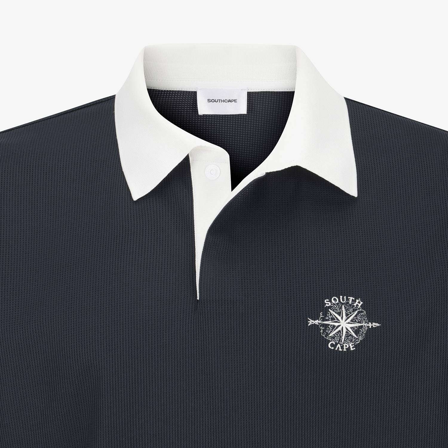 Southcross Color-Block Jersey Collar T-Shirt_DA