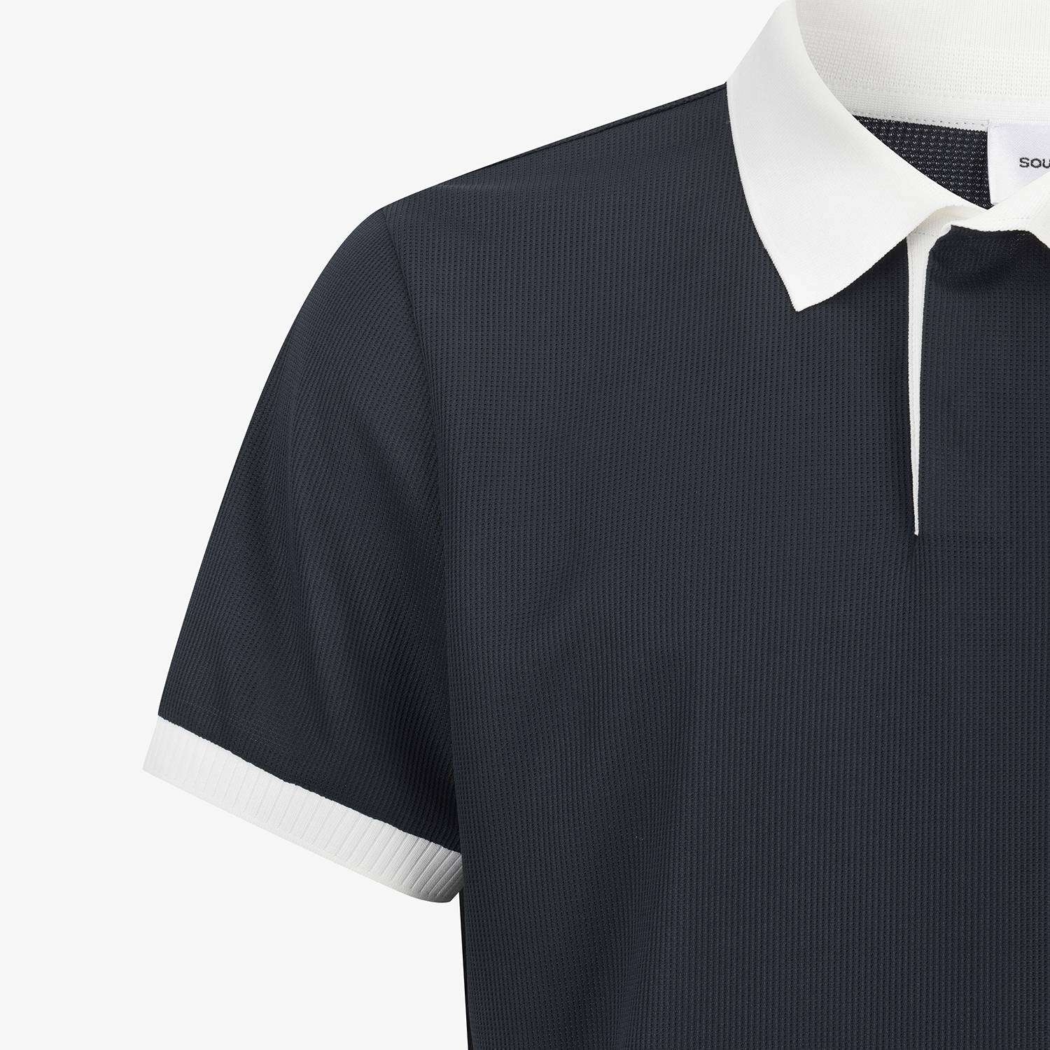 Southcross Color-Block Jersey Collar T-Shirt_DA