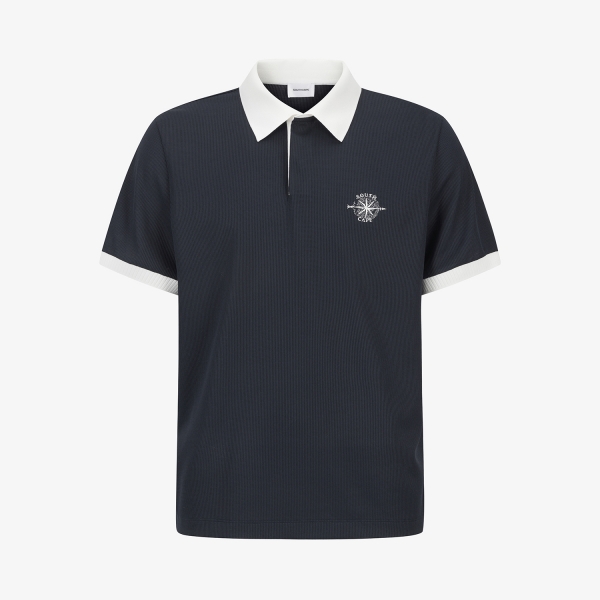 Southcross Color-Block Jersey Collar T-Shirt_DA