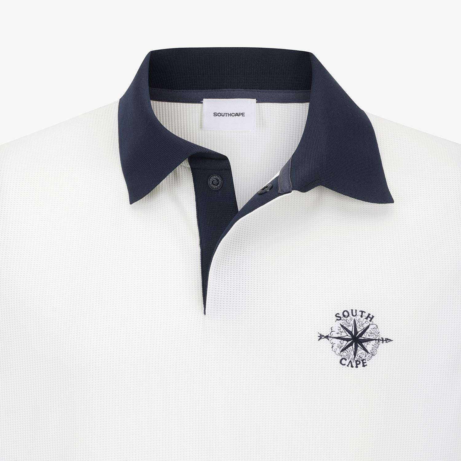 Southcross Color-Block Jersey Collar T-Shirt_IC
