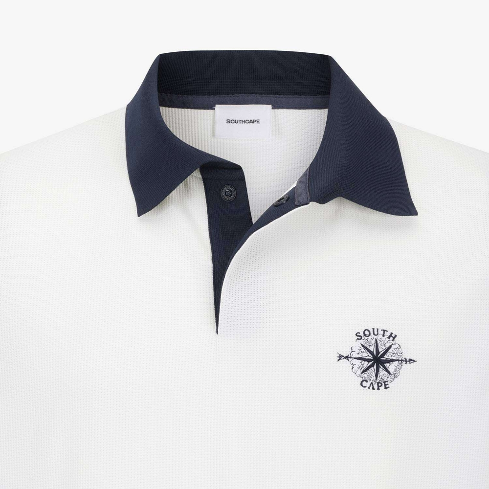 Southcross Color-Block Jersey Collar T-Shirt_IC