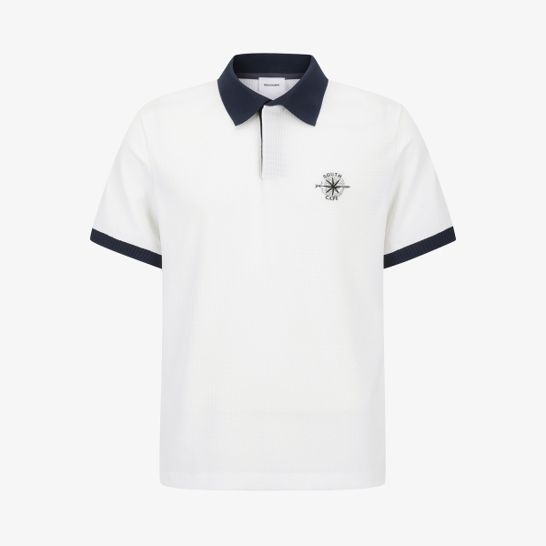 Southcross Color-Block Jersey Collar T-Shirt_IC