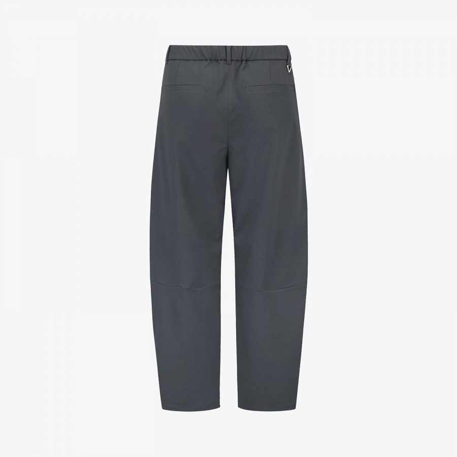 Panel-Line Adjustable String Pants_BK
