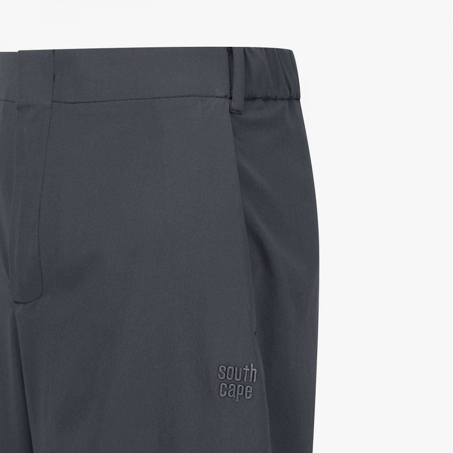 Panel-Line Adjustable String Pants_BK