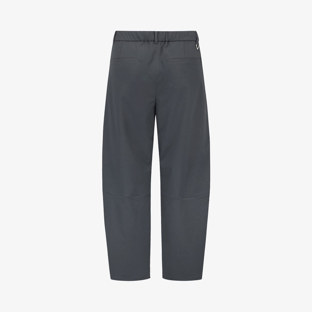 Panel-Line Adjustable String Pants_BK