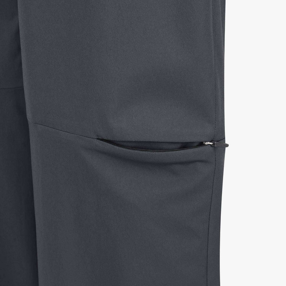 Panel-Line Adjustable String Pants_BK