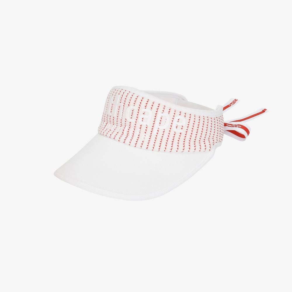 Signature Stripe Ribbon Visor_RD