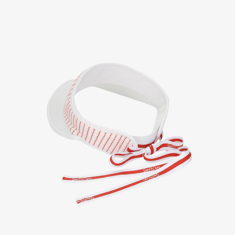 Signature Stripe Ribbon Visor_RD