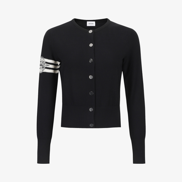 Southcross Round-Neck Knit Cardigan_BK