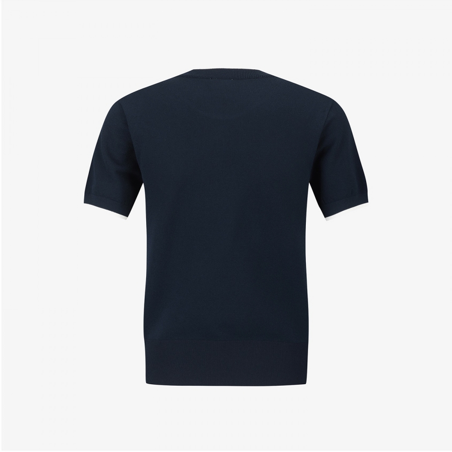Contrast Round-Neck Knit_NA
