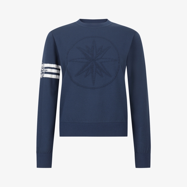 Southcross Embossed Round-Neck Knit_NA