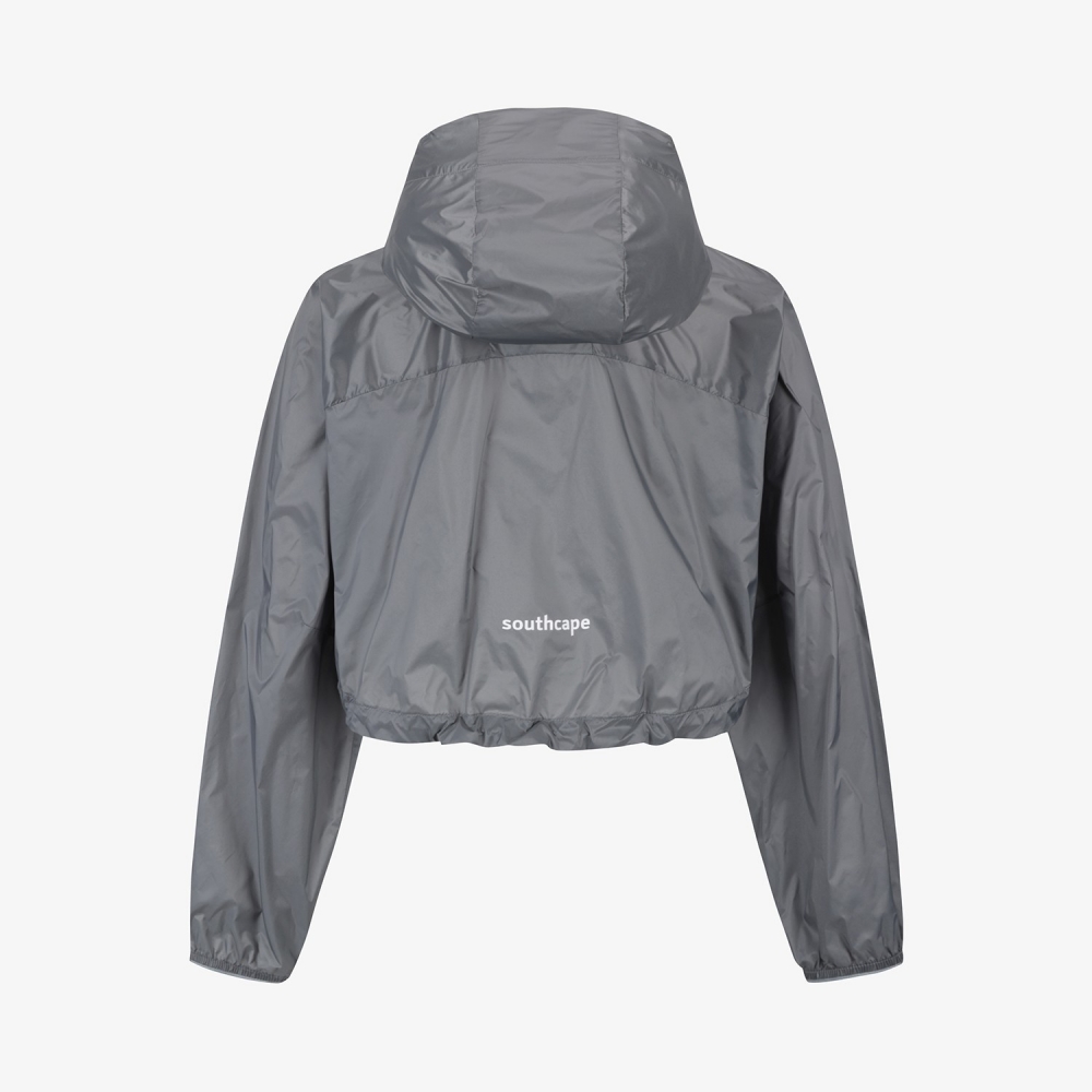 Cropped Hooded Wind Jacket_GY