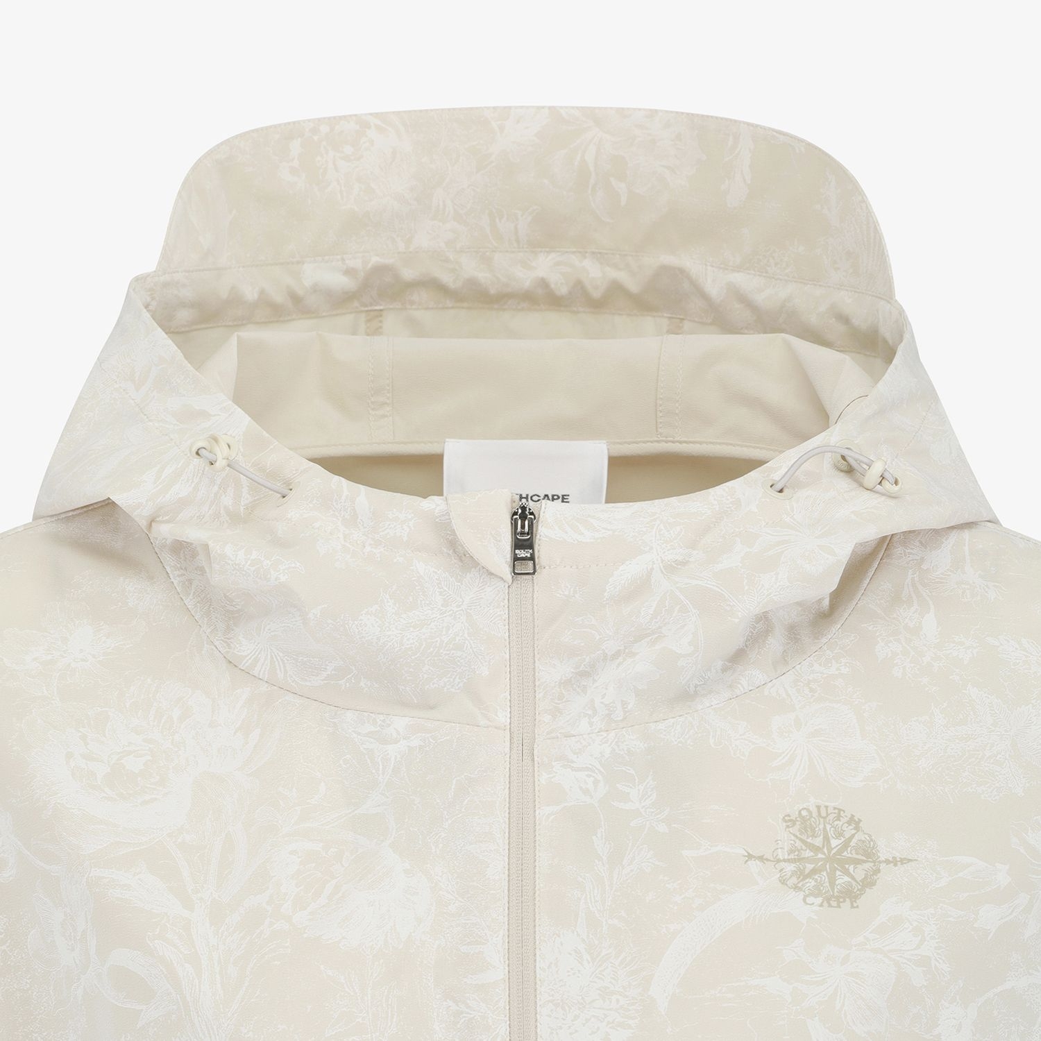 Blossom Pattern Hooded Zip-Up Jumper_LE
