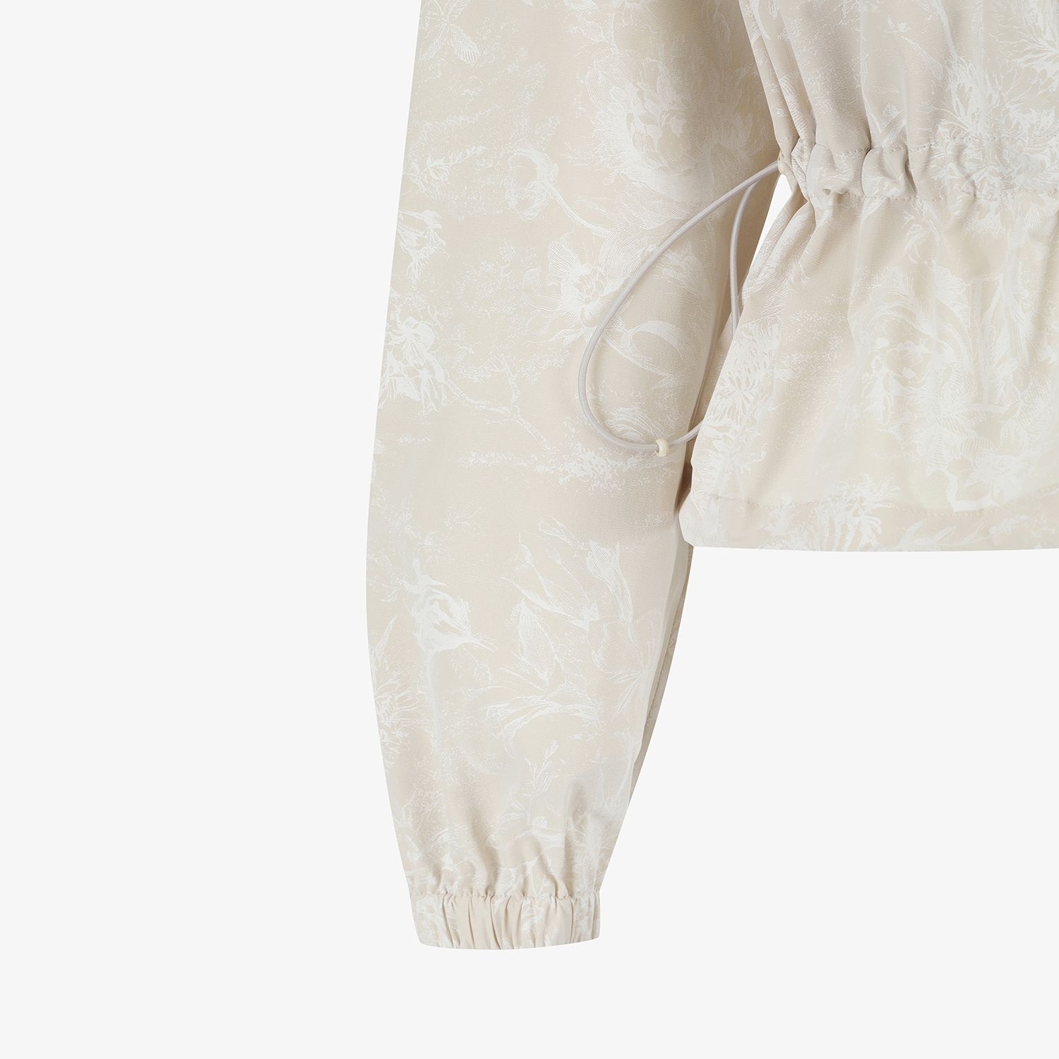 Blossom Pattern Hooded Zip-Up Jumper_LE