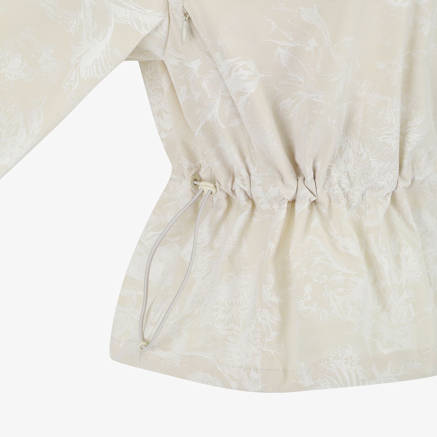 Blossom Pattern Hooded Zip-Up Jumper_LE