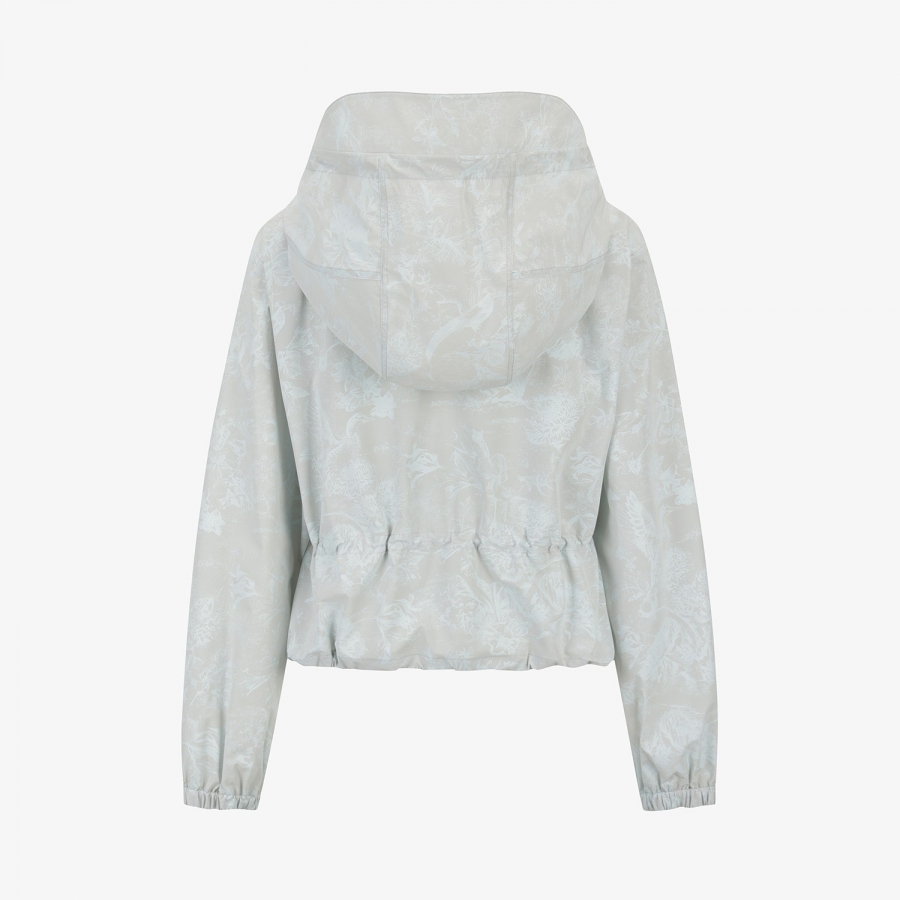 Blossom Pattern Hooded Zip-Up Jumper_LG