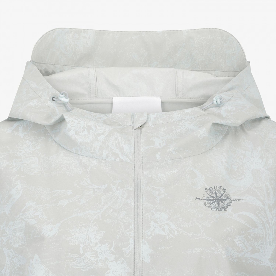 Blossom Pattern Hooded Zip-Up Jumper_LG