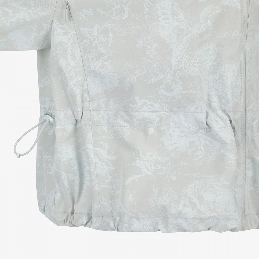Blossom Pattern Hooded Zip-Up Jumper_LG