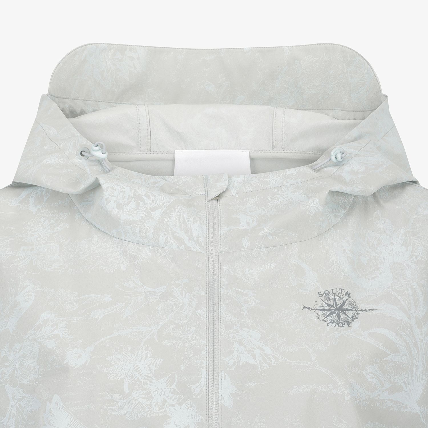 Blossom Pattern Hooded Zip-Up Jumper_LG