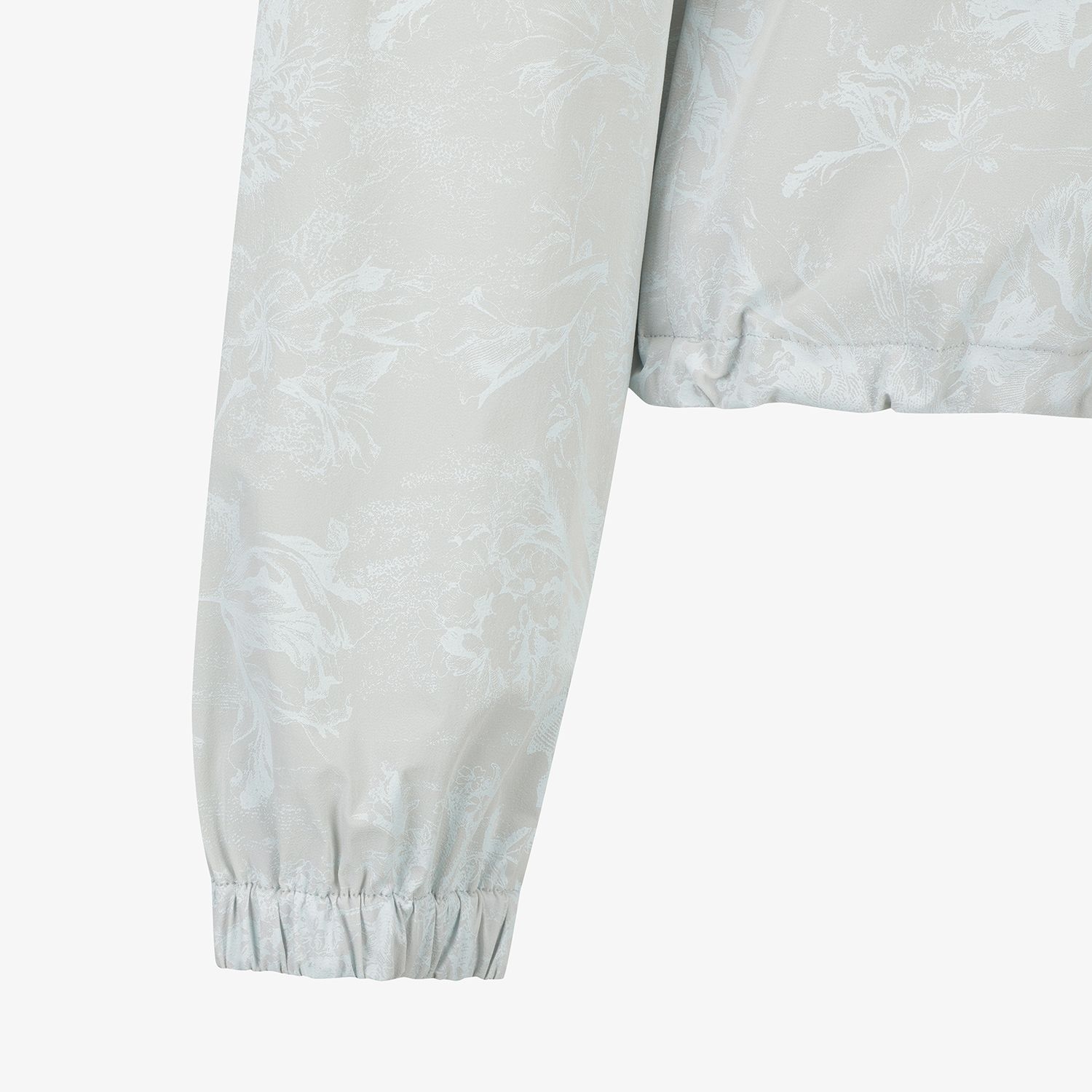 Blossom Pattern Hooded Zip-Up Jumper_LG