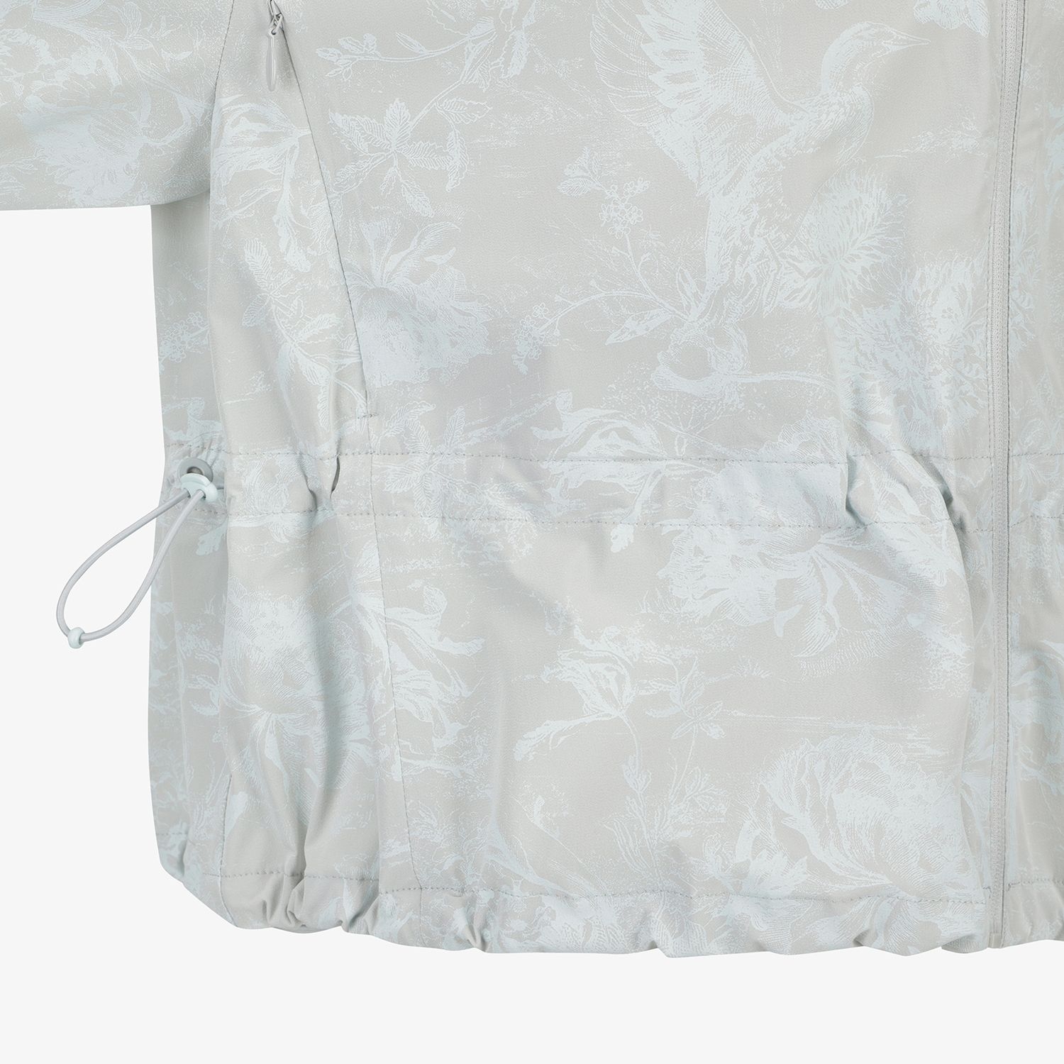 Blossom Pattern Hooded Zip-Up Jumper_LG