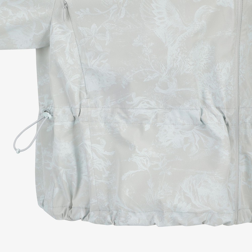 Blossom Pattern Hooded Zip-Up Jumper_LG