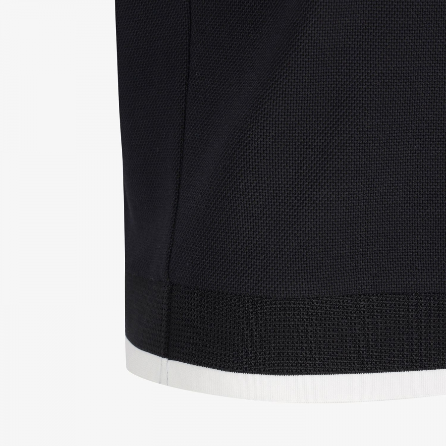 Color-Block Collar Piqu&eacute; Polo Shirt_BK