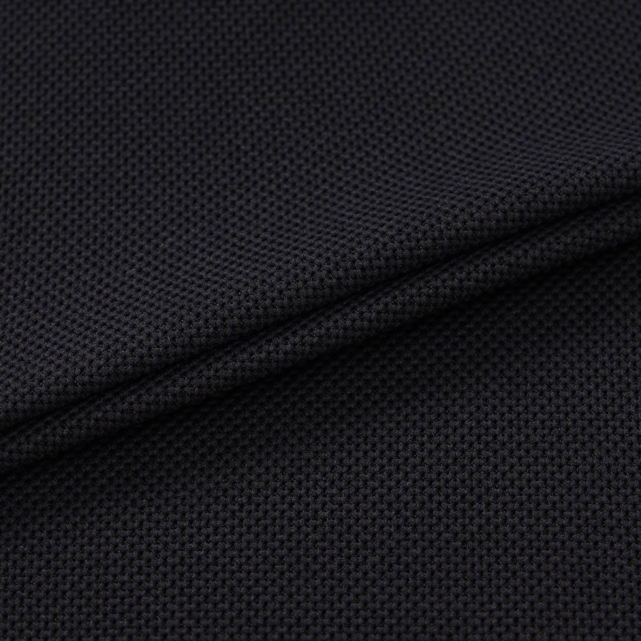 Color-Block Collar Piqu&eacute; Polo Shirt_BK