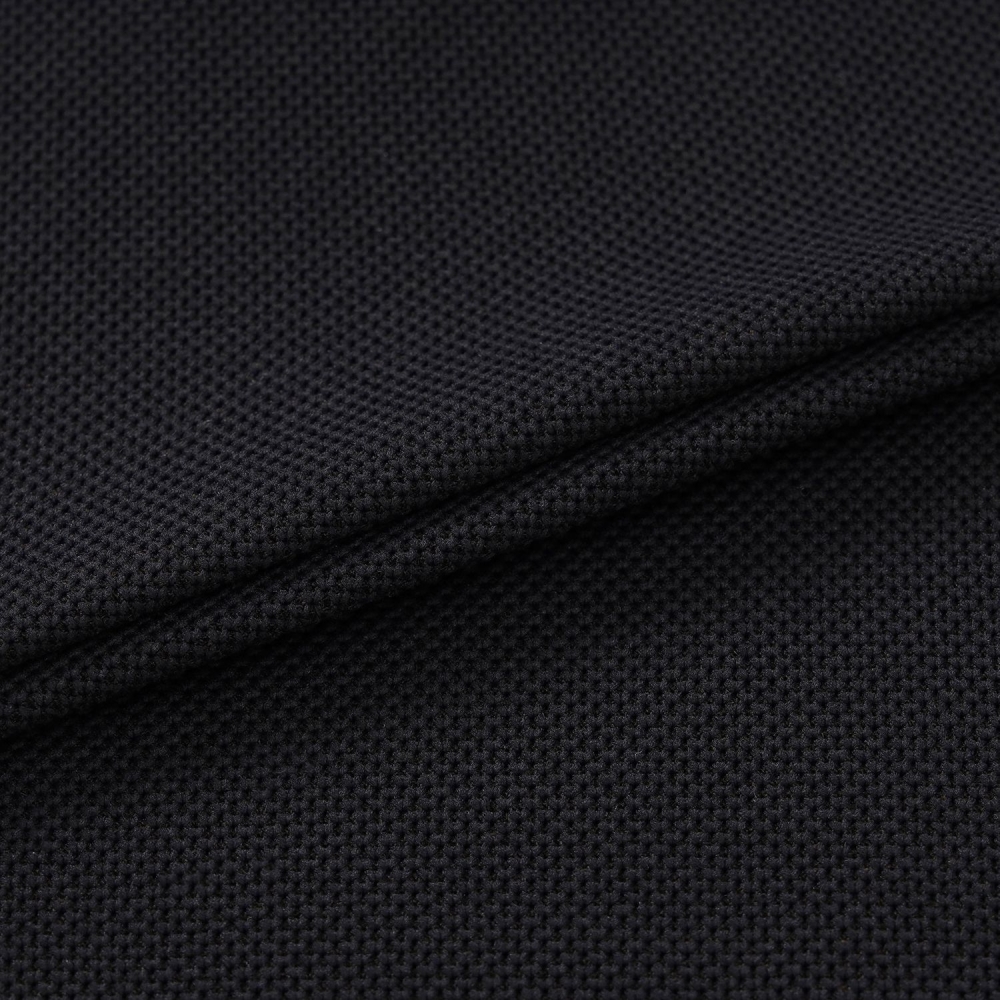 Color-Block Collar Piqu&eacute; Polo Shirt_BK