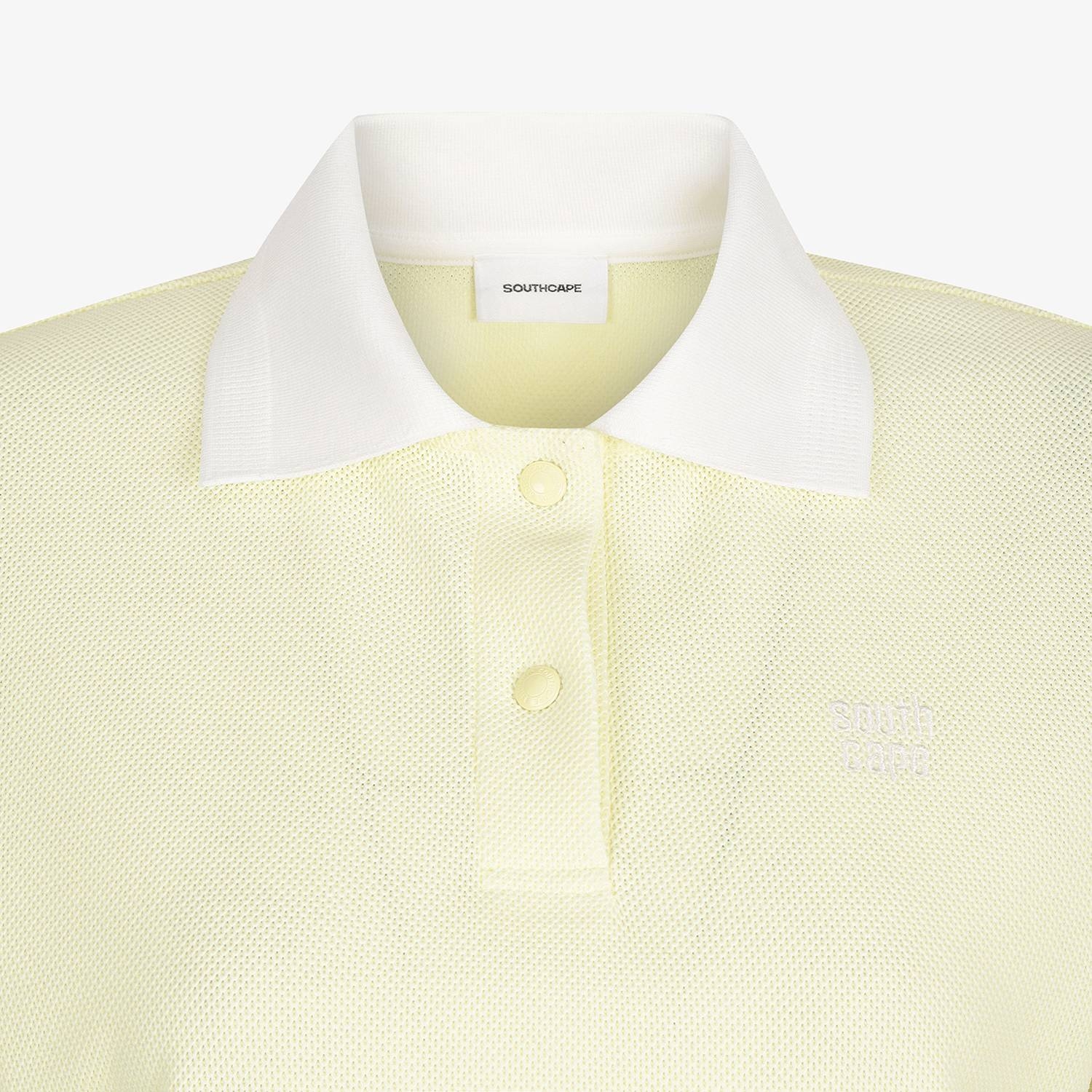 Color-Block Collar Piqu&eacute; Polo Shirt_LY