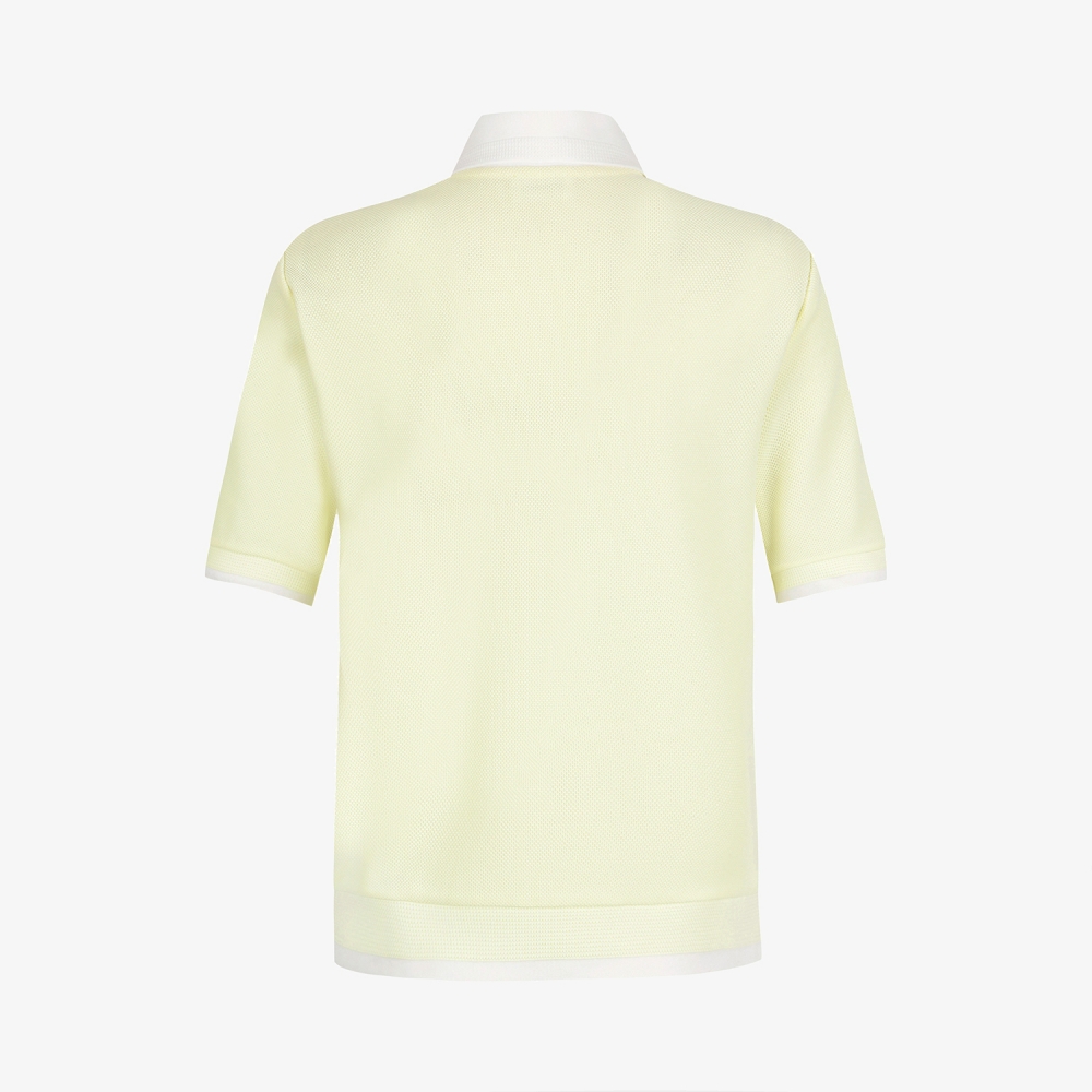 Color-Block Collar Piqu&eacute; Polo Shirt_LY