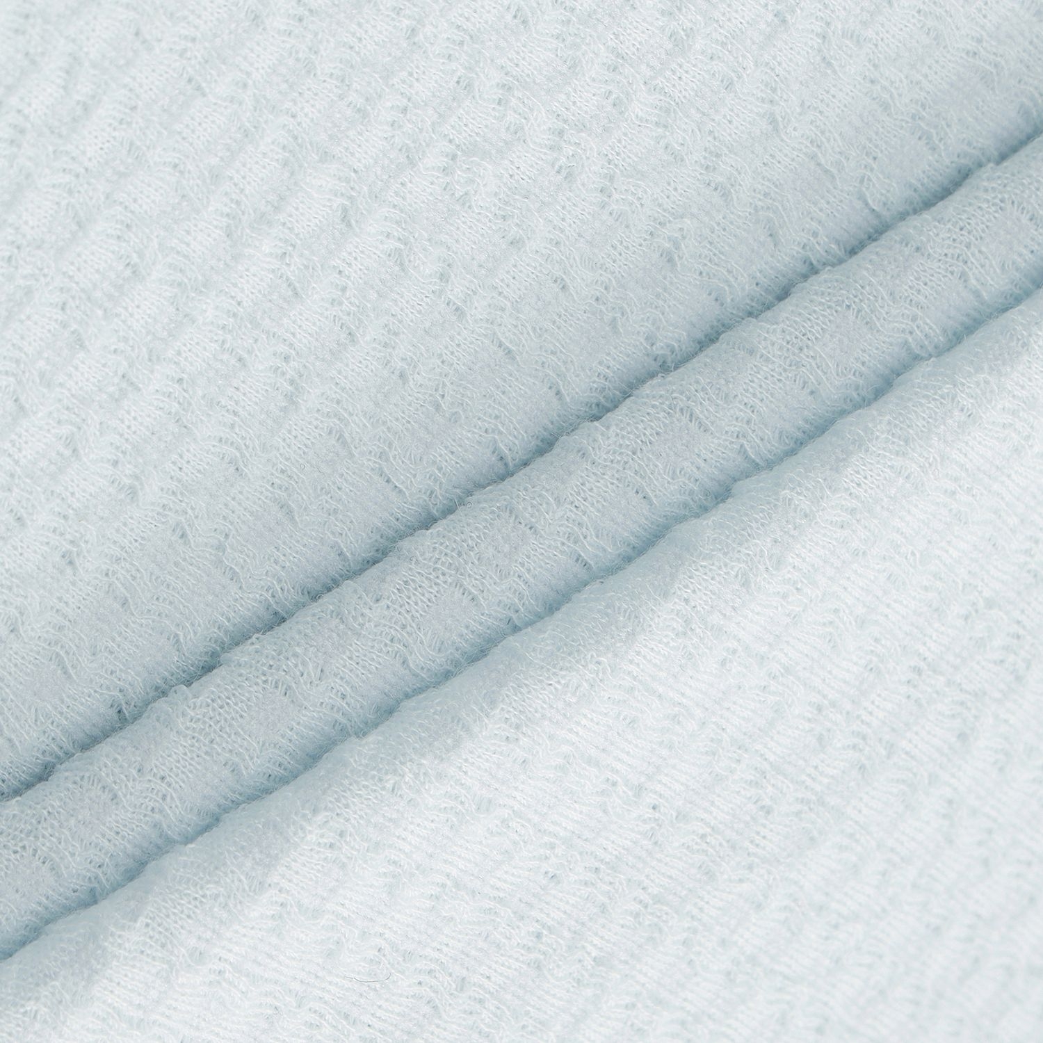 Embossed Waffle Texture Contrast-Collar T-Shirt_SK