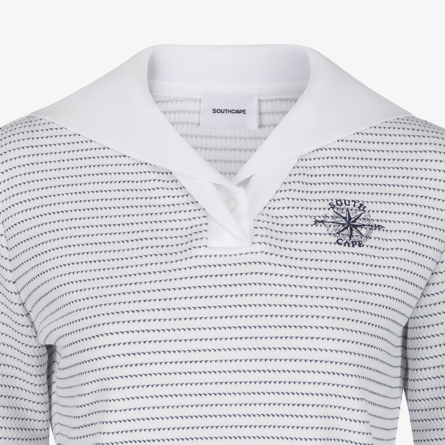 Southcross Stripe Sailor Collar T-Shirt_NA