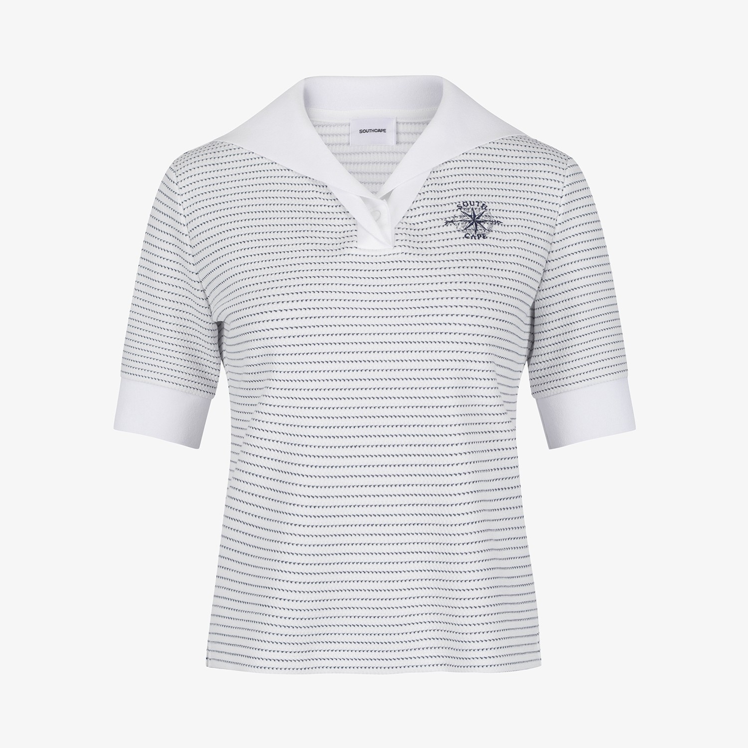 Southcross Stripe Sailor Collar T-Shirt_NA