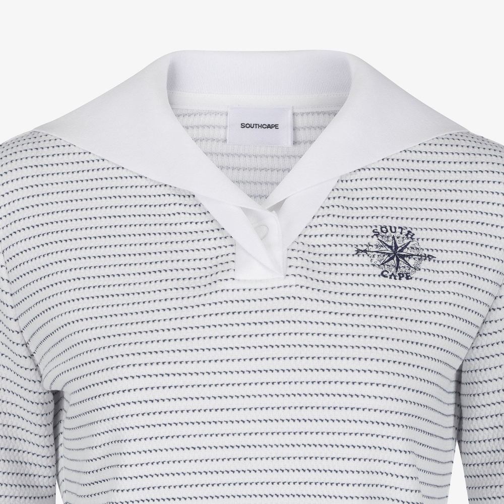 Southcross Stripe Sailor Collar T-Shirt_NA