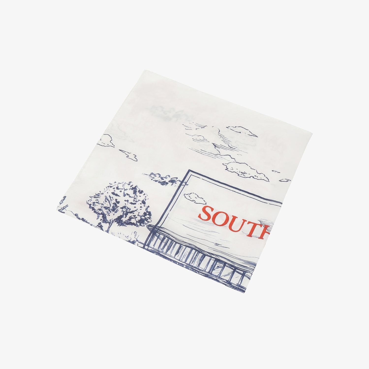 Namhae Heritage Frame Art Scarf_WT
