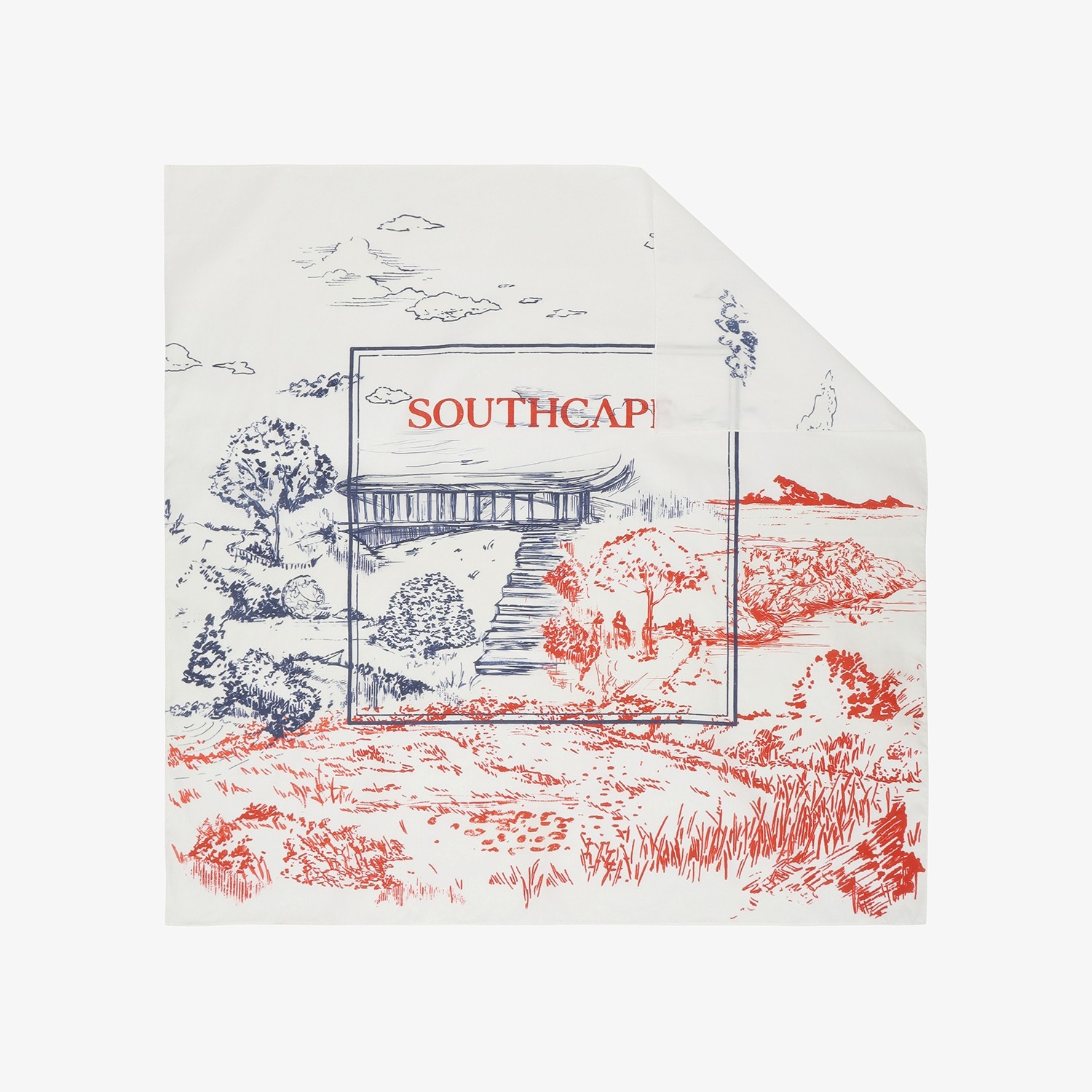 Namhae Heritage Frame Art Scarf_WT