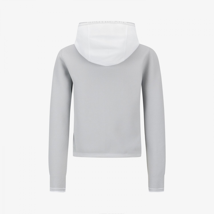 Contrast Logo Hooded Knit Cardigan_LG