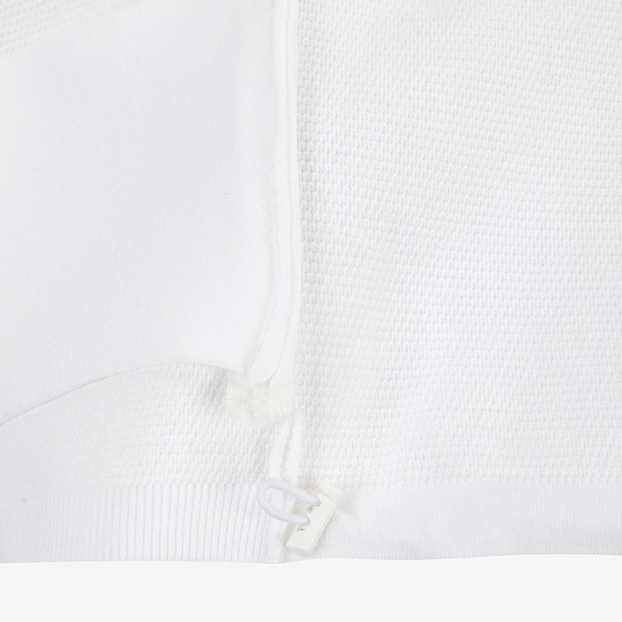 Contrast Logo Hooded Knit Cardigan_WT