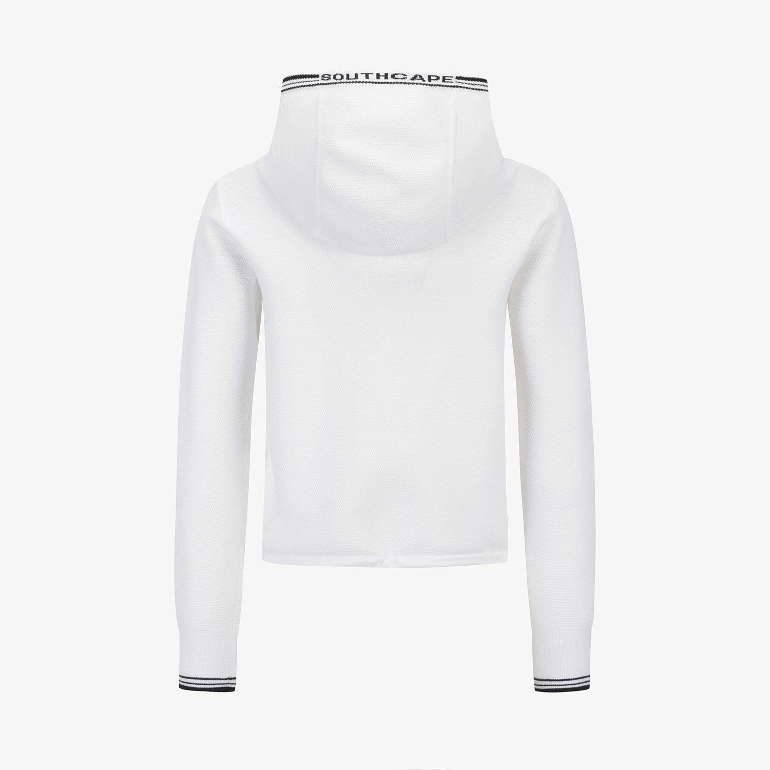 Contrast Logo Hooded Knit Cardigan_WT
