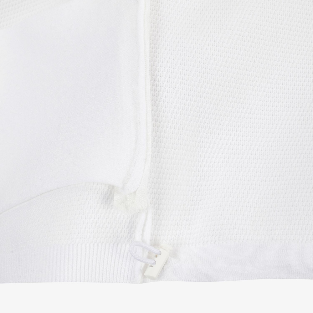 Contrast Logo Hooded Knit Cardigan_WT