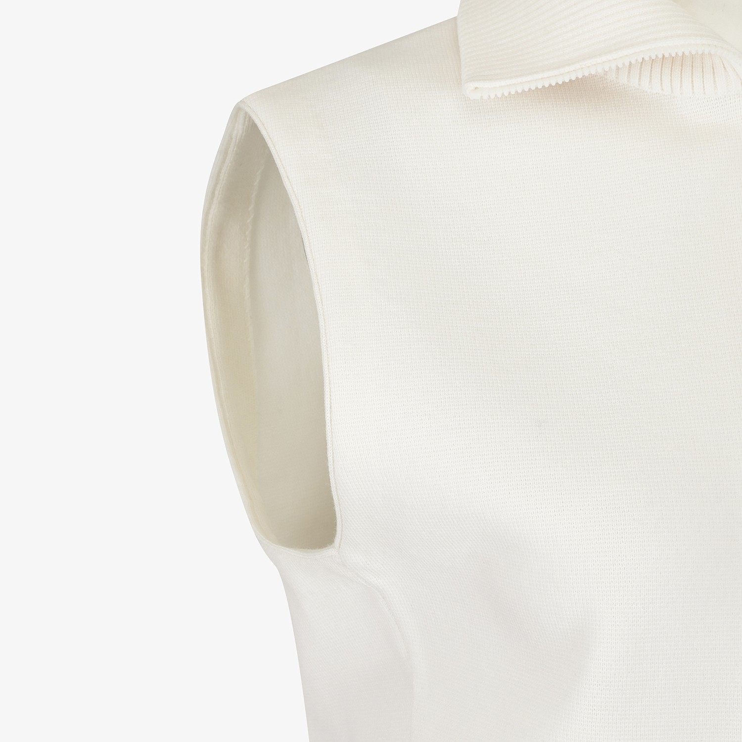 Southcross Wool Half-Neck Zip-Up Knit Vest_WT