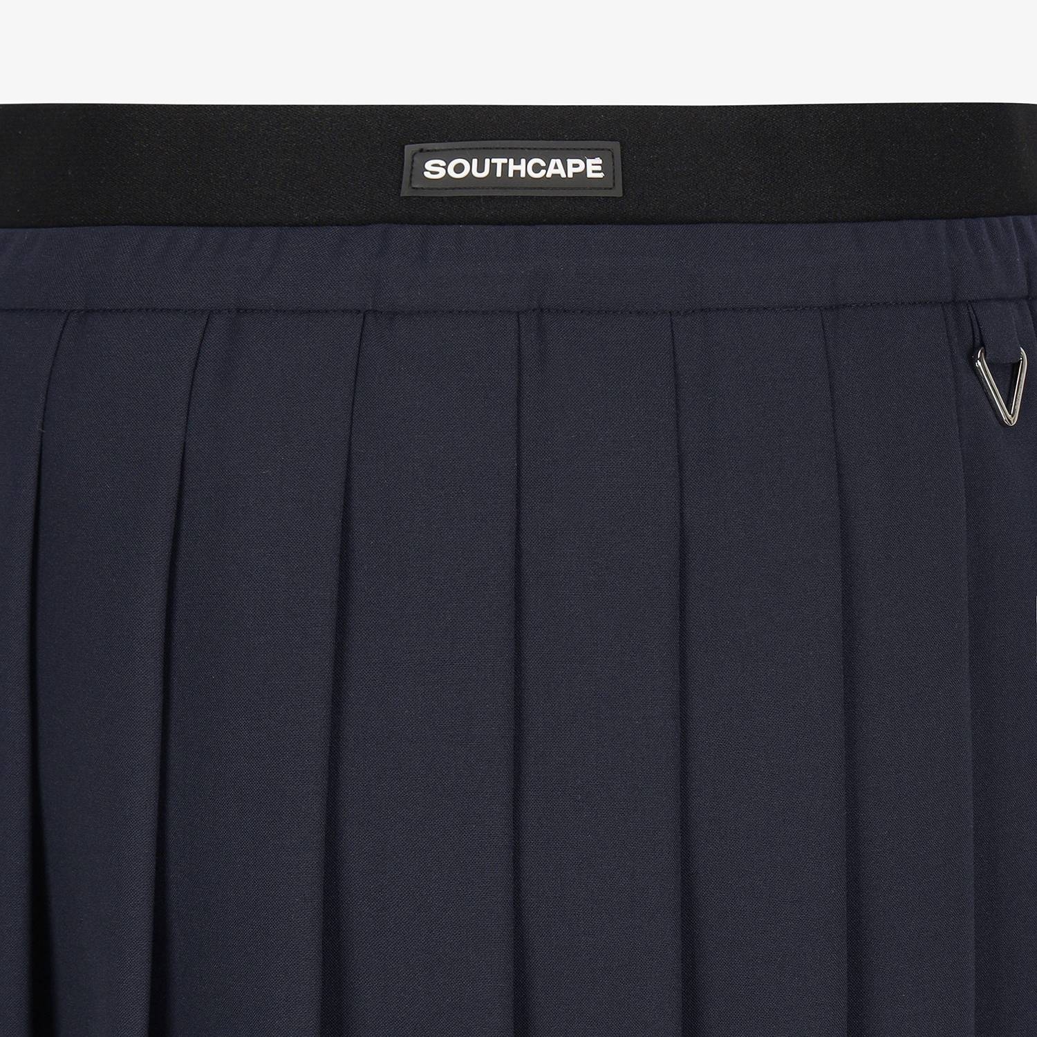 Pleated Elastic-Waist Skirt_DA