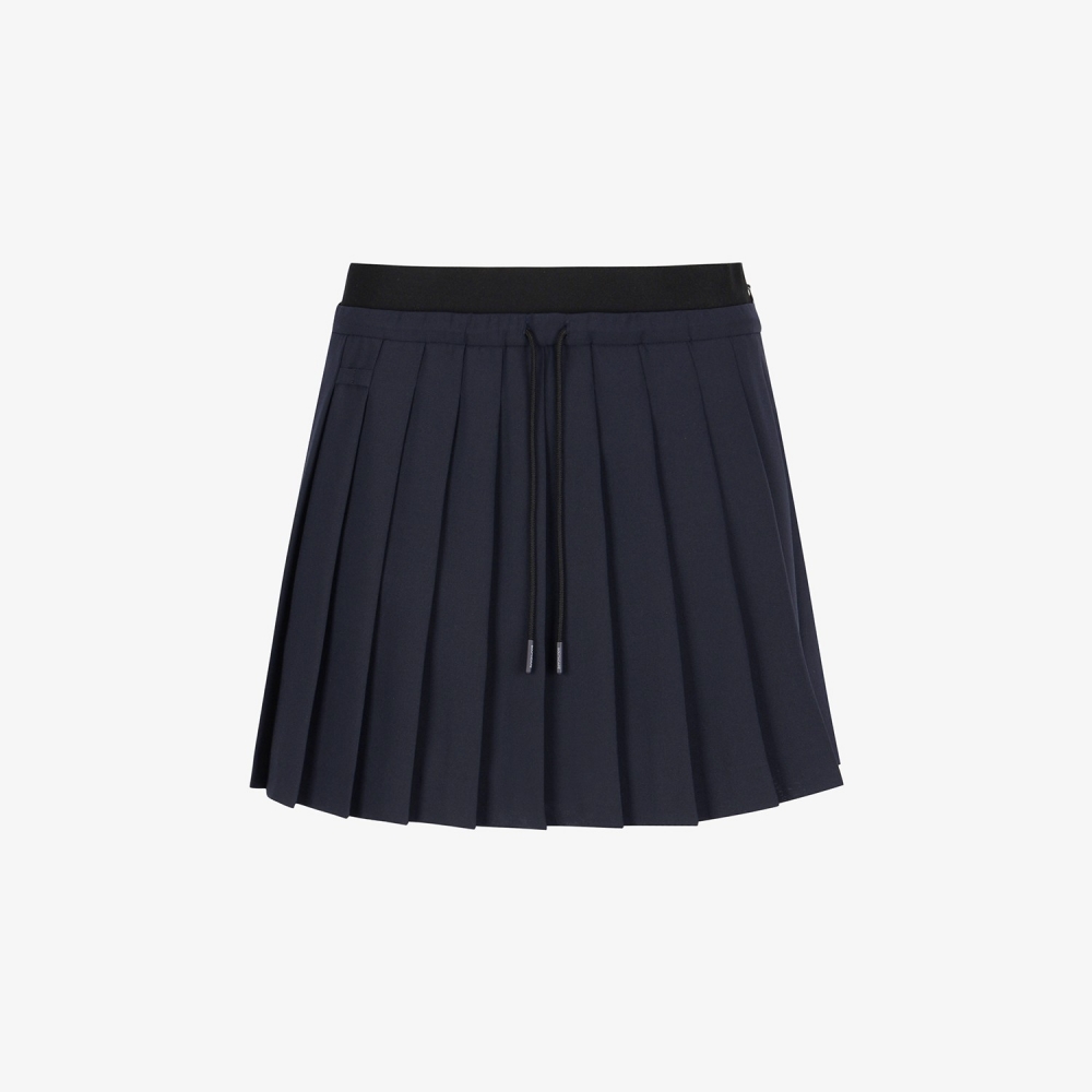 Pleated Elastic-Waist Skirt_DA