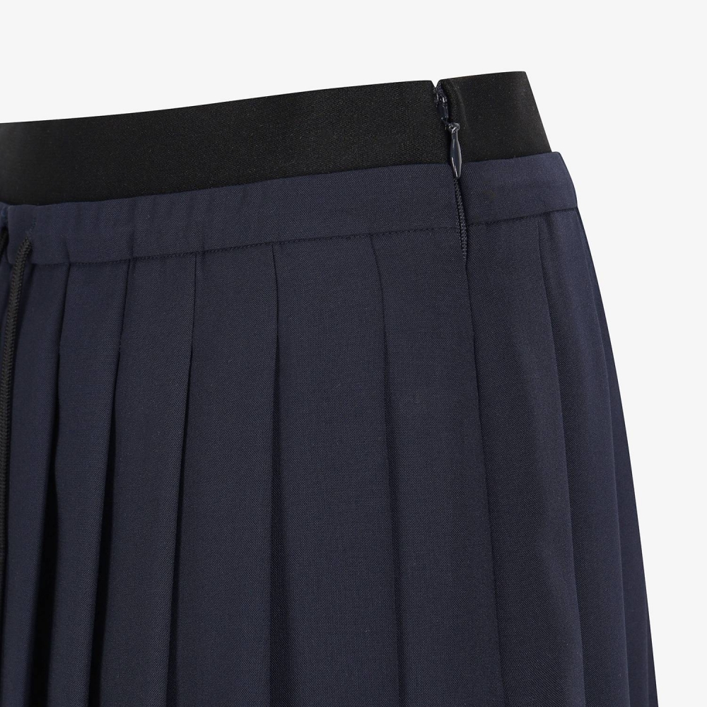Pleated Elastic-Waist Skirt_DA